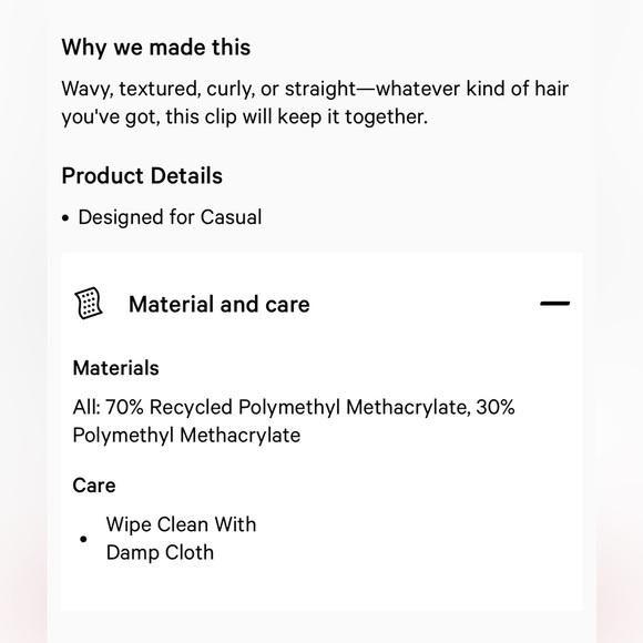 Lululemon Medium Claw Hair Clip - Picture 3 of 4